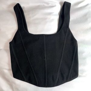 Aritzia sculpt knit bustier